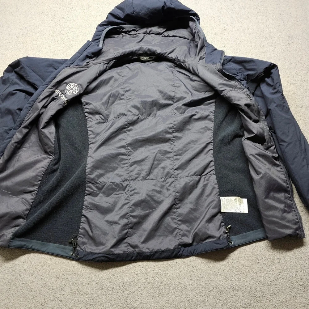 Arcteryx Atom LT Hoody Insulated Jacket Women's Large Navy Mercury 2021 Full Zip